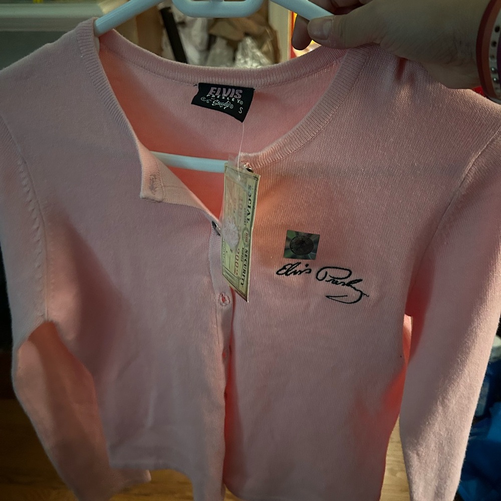 Elvis Presley Pink Cardigan